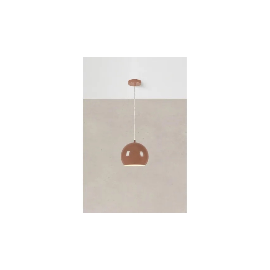Markslöjd 108990 - Suspension sur câble POP 1xGU10/7W/230V Ø 20 cm marron