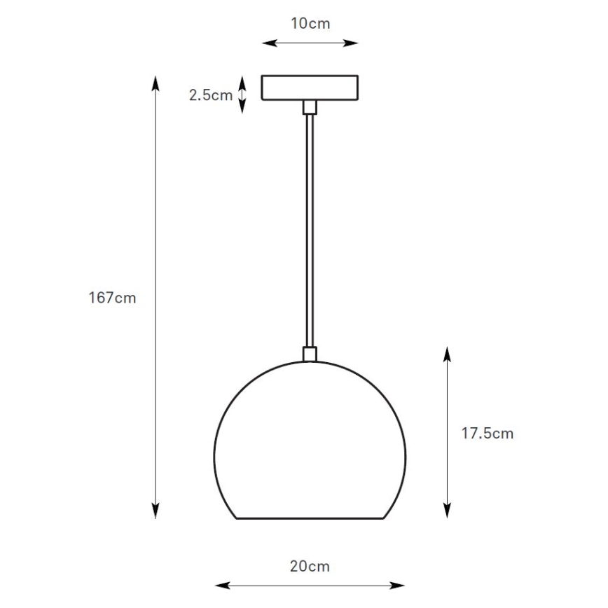 Markslöjd 108990 - Suspension sur câble POP 1xGU10/7W/230V Ø 20 cm marron
