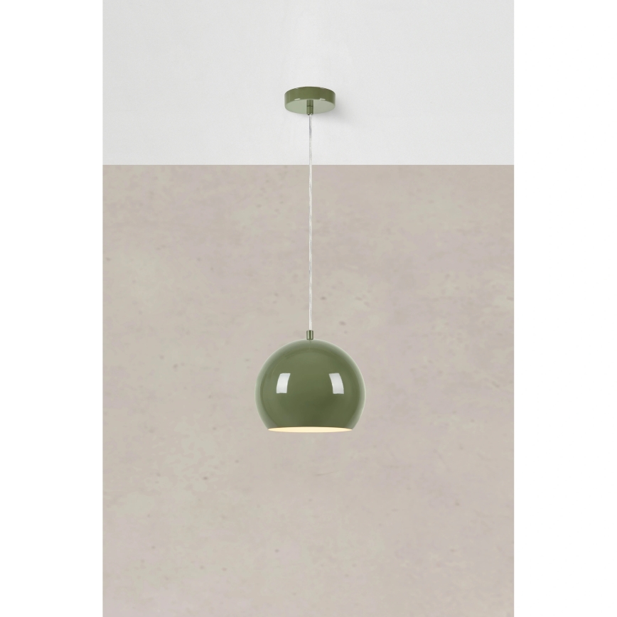 Markslöjd 108991 - Suspension sur câble POP 1xGU10/7W/230V diam. 20 cm verte