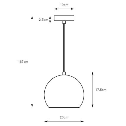 Markslöjd 108991 - Suspension sur câble POP 1xGU10/7W/230V diam. 20 cm verte