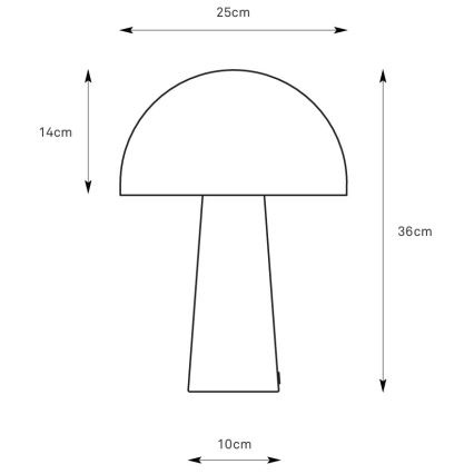 Markslöjd 108994 - Lampe de table MANTAR 1xE14/40W/230V bleue