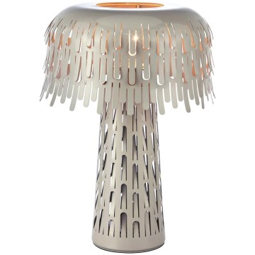 Markslöjd 109005 - Lampe de table VERBERA 1xE14/40W/230V grise