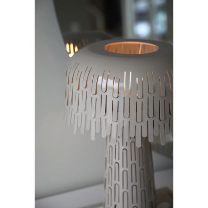 Markslöjd 109005 - Lampe de table VERBERA 1xE14/40W/230V grise