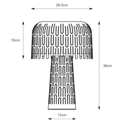 Markslöjd 109006 - Lampe de table VERBERA 1xE14/40W/230V blanche