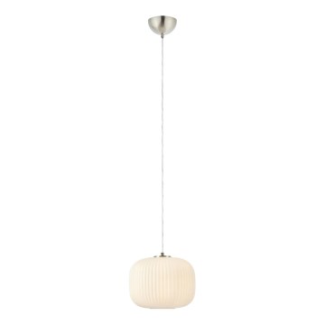 Markslöjd 109008 - Suspension sur câble SOBER 1xE27/40W/230V Ø 25 cm chrome mat