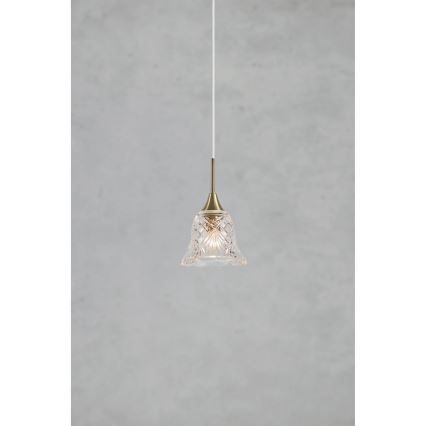 Markslöjd 109011 - Suspension sur câble LUNA 1 x E14, 40 W, 230 V, en laiton