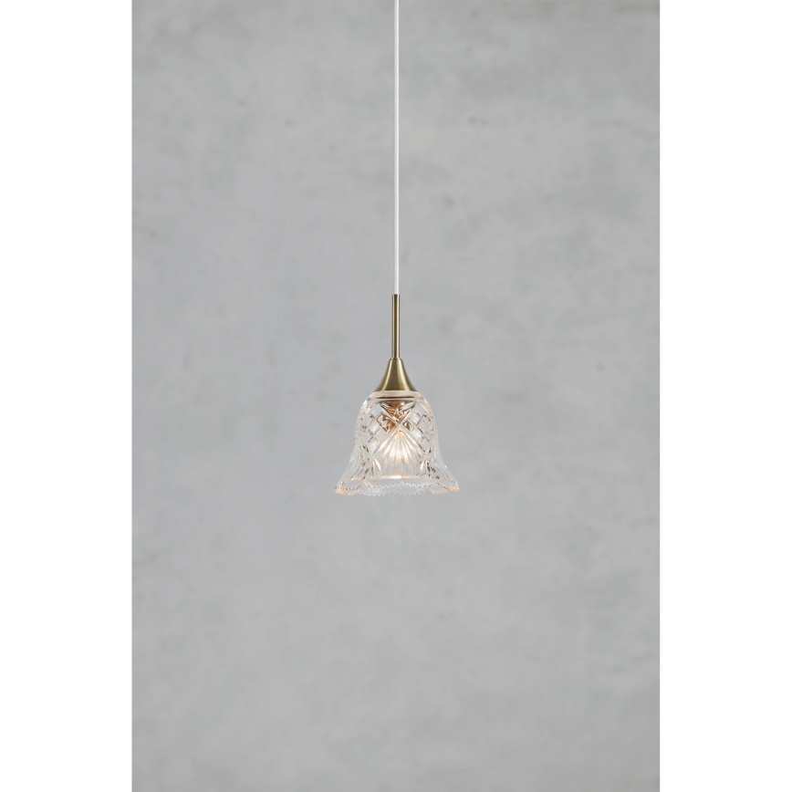 Markslöjd 109011 - Suspension sur câble LUNA 1 x E14, 40 W, 230 V, en laiton