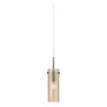 Markslöjd 109015 - Suspension sur câble TIBIA 1xE14/40W/230V beige fumé/laiton