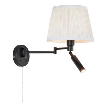 Markslöjd 109016 - Applique murale LED PIVOT 1xE27/40W/230V + LED/4W crème/noire