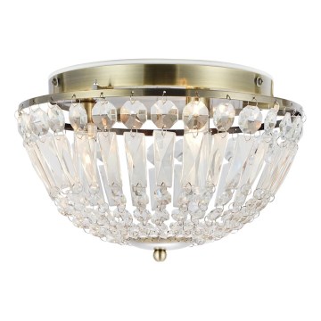 Markslöjd 109031 - Plafonnier de salle de bains ESTELLE 3xG9/20W/230V Ø 30 cm IP44 laiton