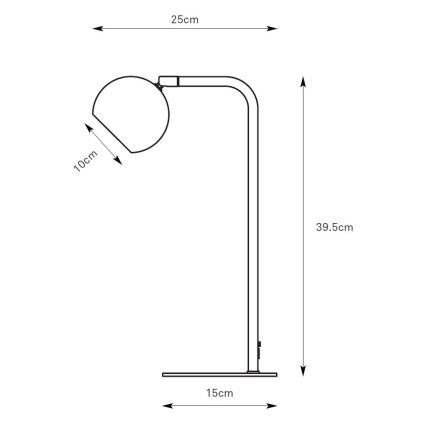Markslöjd 109032 - Lampe de table POP 1xGU10/7W/230V gris