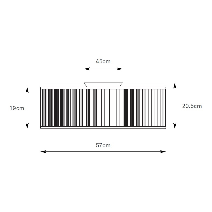 Markslöjd 109133 - Plafonnier LUX 3xE27/60W/230V Ø 57 cm, en lin