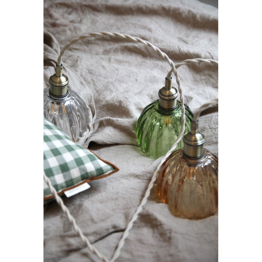 Markslöjd 109138 - Suspension sur câble GOTA 1xE14/40W/230V vert fumé/laiton