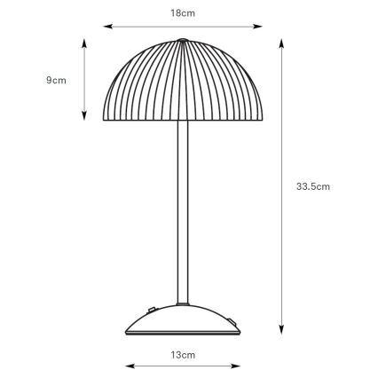 Markslöjd 109143 - Lampe de table ZIN 2xG9/20W/230V verte