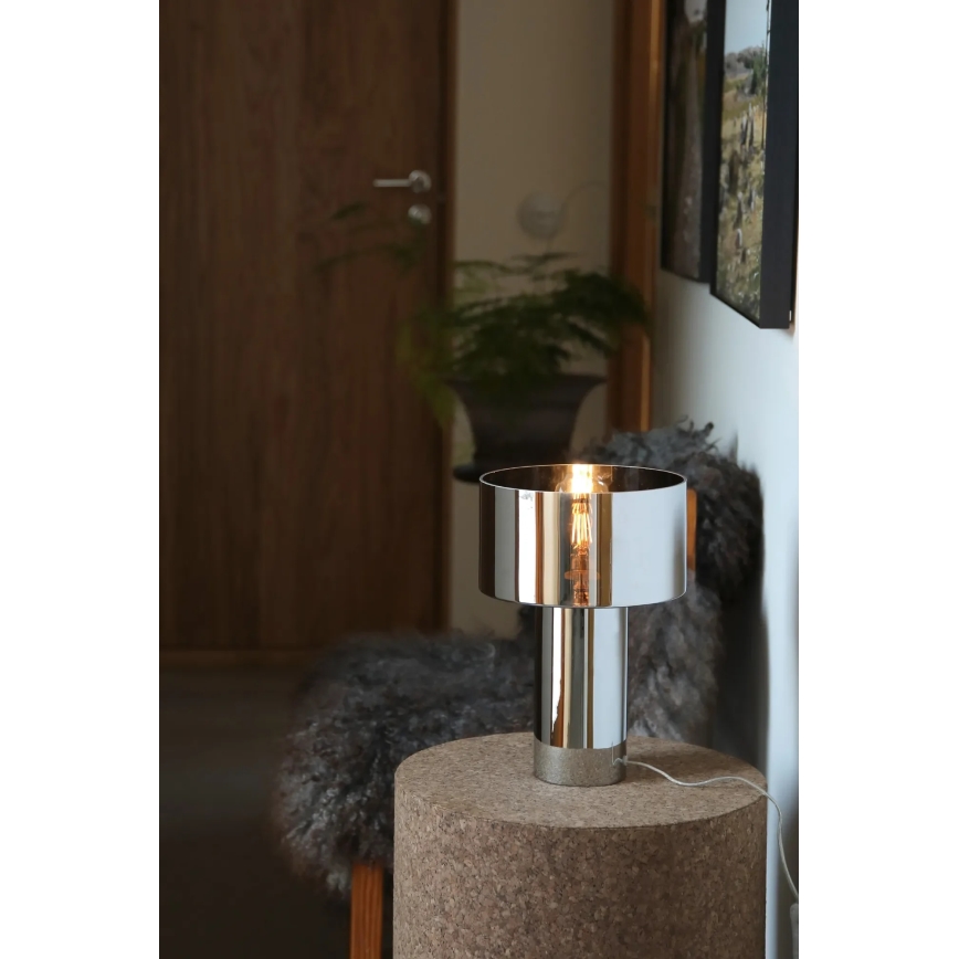 Markslöjd 109144 - Lampe de table CORIN 1xE27/60W/230V chrome brillant
