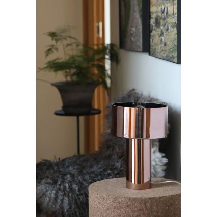 Markslöjd 109146 - Lampe de table CORIN 1xE27/60W/230V, finition or rose