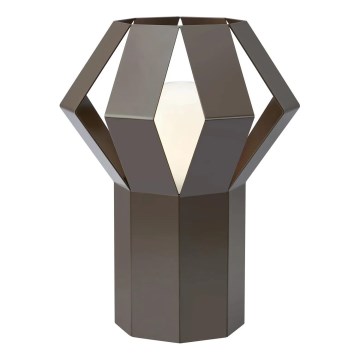 Markslöjd 109148 - Lampe de table OCTA 1xE27/60W/230V marron