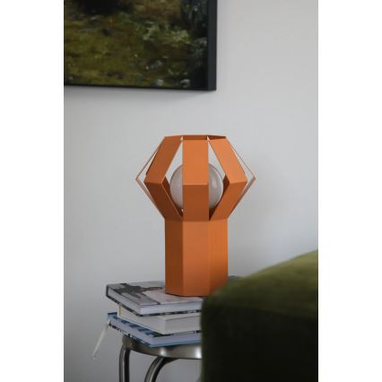 Markslöjd 109149 - Lampe de table OCTA 1xE27/60W/230V orange