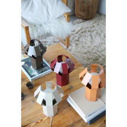 Markslöjd 109149 - Lampe de table OCTA 1xE27/60W/230V orange