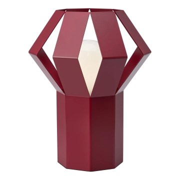 Markslöjd 109150 - Lampe de table OCTA 1xE27/60W/230V bordeaux