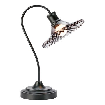 Markslöjd 109151 - Lampe de table NOVIA 1xE27/60W/230V noir/gris fumé
