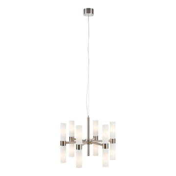 Markslöjd 109154 - Suspension sur câbles ELARA 12xE14/40W/230V Ø 60 cm chrome mat