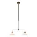 Markslöjd 109160 - Suspension sur tige VELA 2xE27/60W/230V blanc/laiton