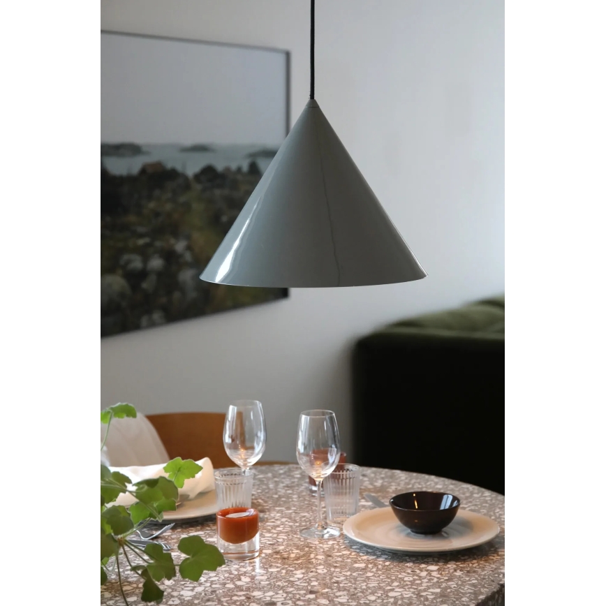 Markslöjd 109162 - Suspension sur câble TIP 1xE27/60W/230V Ø 37,5 cm gris