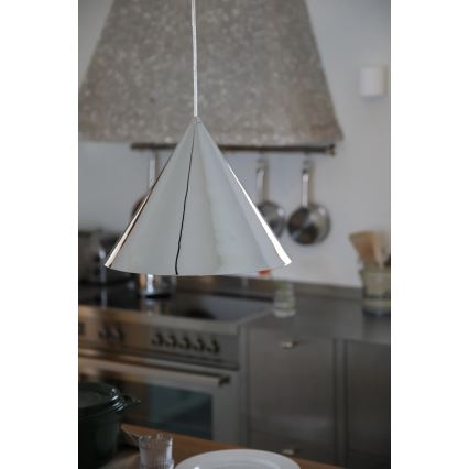 Markslöjd 109163 - Suspension sur câble TIP 1xE27/60W/230V Ø 37,5 cm chrome brillant