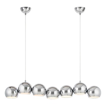 Markslöjd 109168 - Suspension sur câble CUPOLO 7xE14/40W/230V chrome brillant