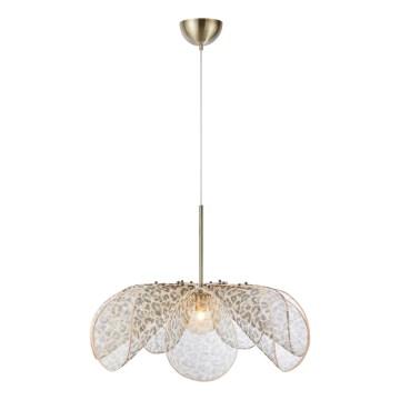 Markslöjd 109170 - Suspension sur câble STYRKA 1xE27/40W/230V Ø 75 cm beige