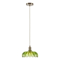 Markslöjd 109177 - Suspension sur câble KURAGE 1xE27/40W/230V laiton/vert fumé