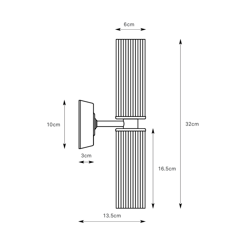 Markslöjd 109236 - Applique murale pour salle de bains RIMINI 2xG9/20W/230V IP44 laiton