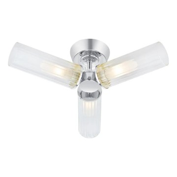Markslöjd 109237 - Plafonnier de salle de bains à montage en surface RIMINI 3xG9/20W/230V IP44 chromé brillant