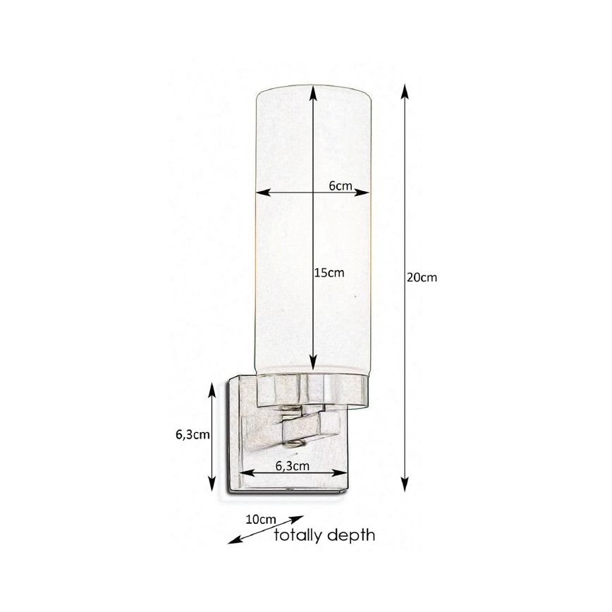 Markslöjd 234744 - Applique murale de salle de bain STELLA 1xE14/40W/230V IP44