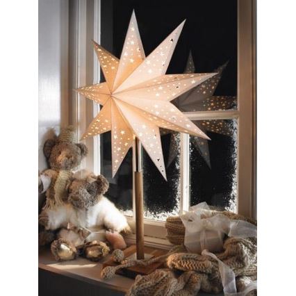 Markslöjd 700323 - Décoration de Noël SOLVALLA 1xE14/25W/230V blanc 65 cm