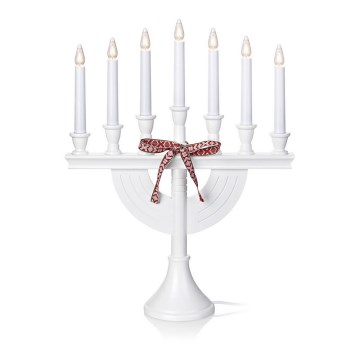 Markslöjd 703656 - Bougeoir de Noël TORPA 7xE10/3W/230V blanc