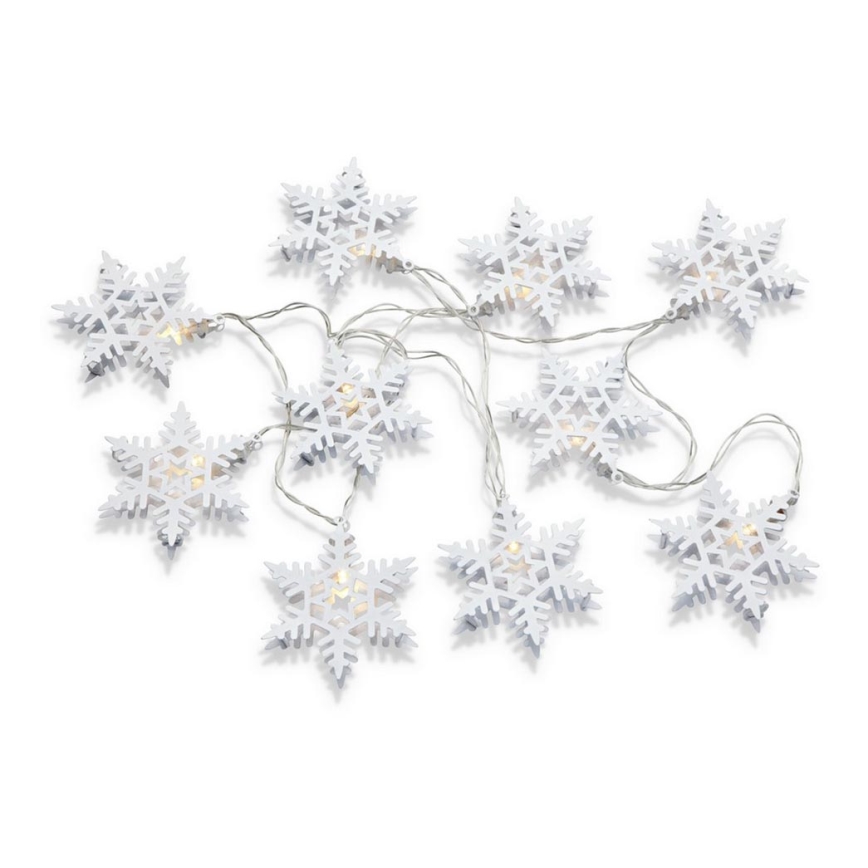 Markslöjd 703747 - Guirlande de Noël LED PRINCE 10xLED/3xAA 2,15m blanc chaud