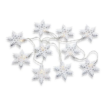 Markslöjd 703747 - Guirlande lumineuse LED de Noël PRINCE 10xLED/3xAA 2,15m blanc chaud