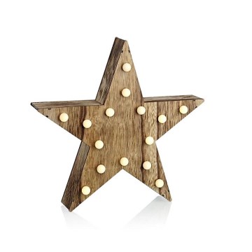 Markslöjd 703919 - Décoration de Noël LED HADAR 15xLED/0,06W/3xAA Etoile