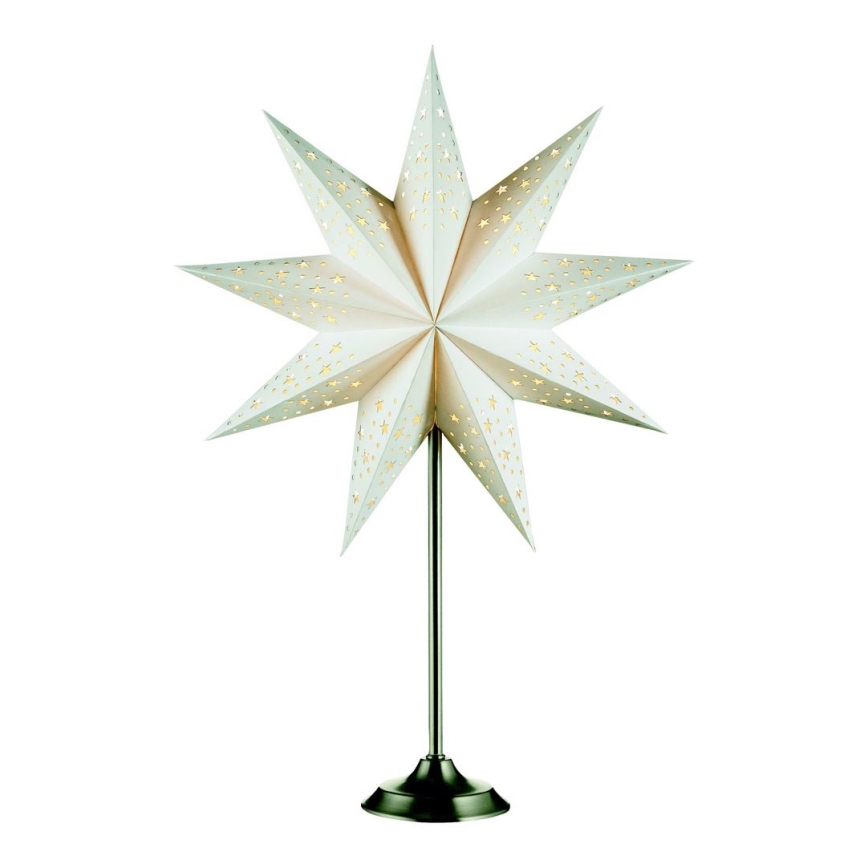 Markslöjd 704116 - Décoration de Noël SOLVALLA 1xE14/25W/230V blanc 64 cm