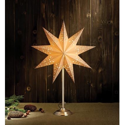 Markslöjd 704116 - Décoration de Noël SOLVALLA 1xE14/25W/230V blanc 64 cm