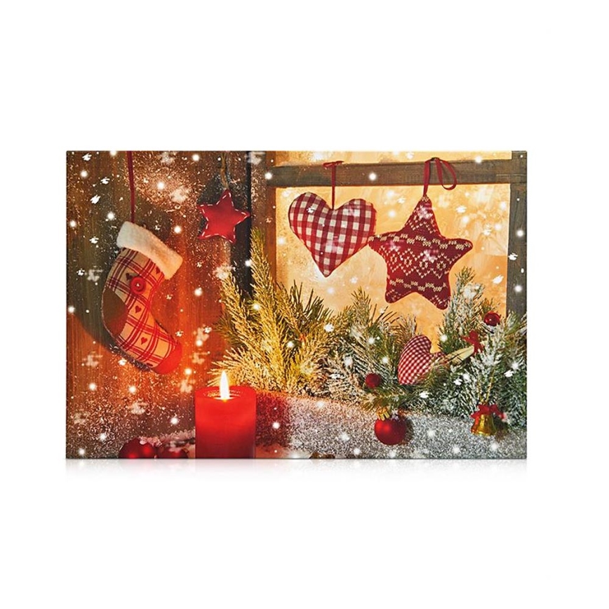 Markslöjd 704359 - Tableau lumineux décoratif CANVAS LED/0,18W/3xAA