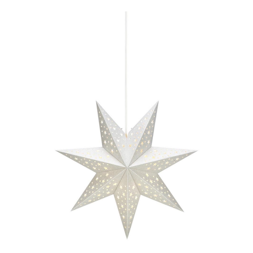 Markslöjd 704416 - Décoration de Noël SOLVALLA 1xE14/25W/230V argent 45 cm