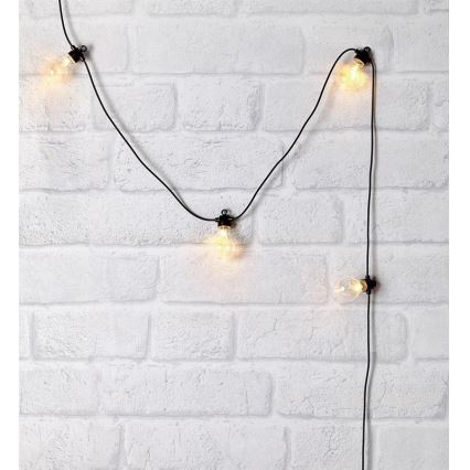 Markslöjd 704478 - Guirlande de Noël d'extérieur LED FEST 10xLED 7,5m IP44 blanc chaud