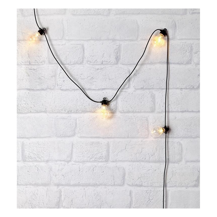 Markslöjd 704478 - Guirlande de Noël d'extérieur LED FEST 10xLED 7,5m IP44 blanc chaud