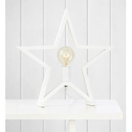 Markslöjd 704550 - Lampe de table de Noël MARTA 1xE27/40W/230V blanc