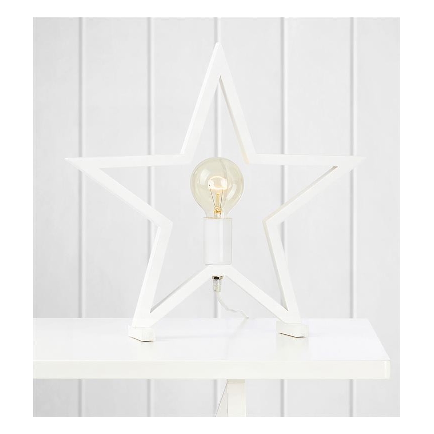 Markslöjd 704550 - Lampe de table de Noël MARTA 1xE27/40W/230V blanc