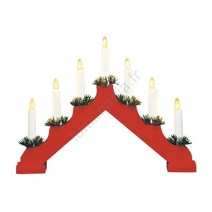 Bougeoir de Noël suédois vintage de l'Avent, père Noël, pain d'épice