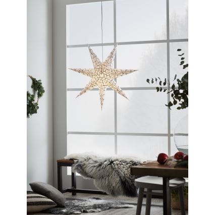 Markslöjd 704876 - Décoration de Noël KARLA 1xE14/25W/230V blanc 75 cm